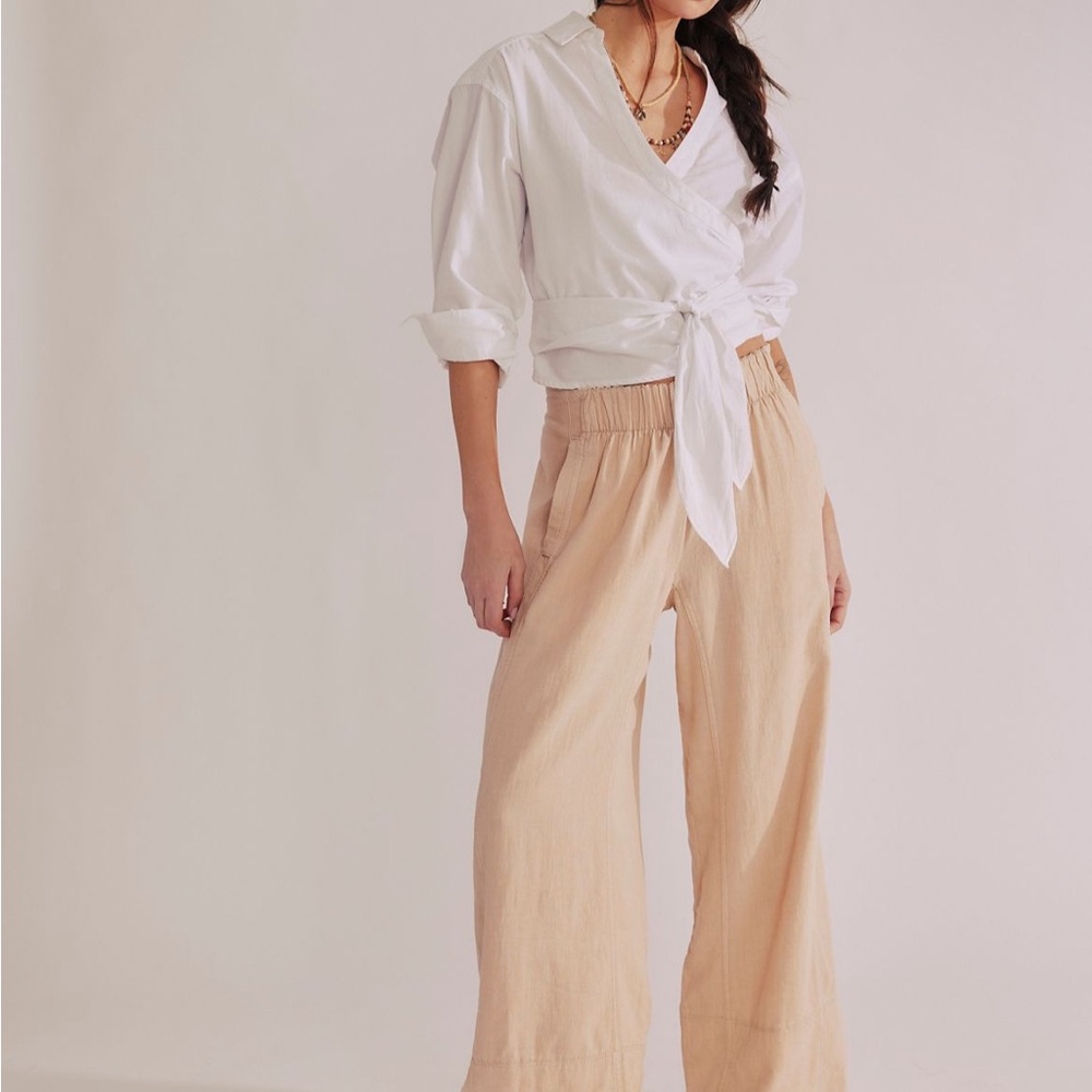 Free People Days End Linen Pant